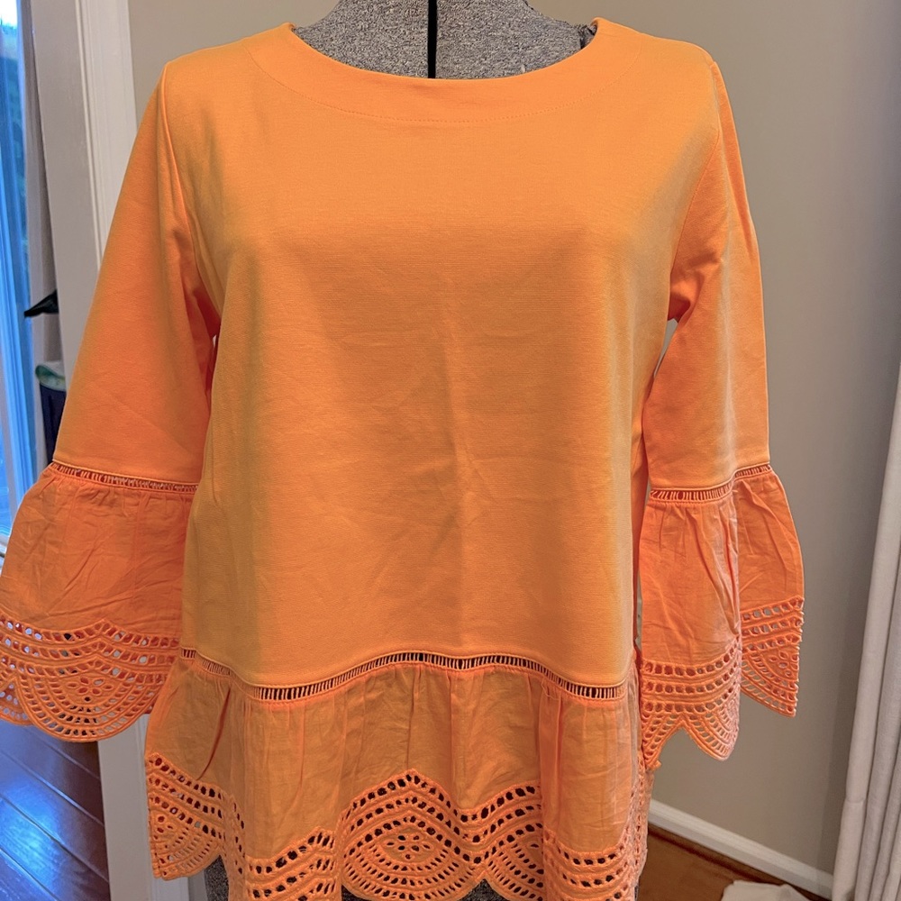 Ann Taylor Tangerine Top, size Medium